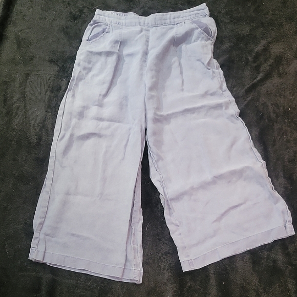 Sigrid Olsen Blue Linen Pants, Size M - Picture 1 of 3